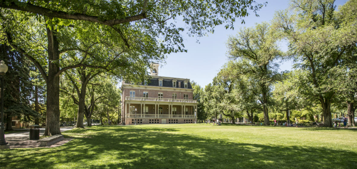 Manzanita Hall on the Quad of the University of Nevada, Reno